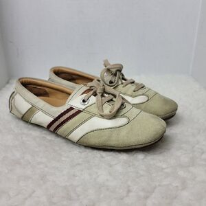 Bally Adryanne Women's Size 7.5 Loafer Lace Up Driving Shoes Switzerland Made